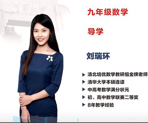 2020年中考数学总复习-刘瑞环-清华大学