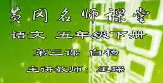人教版小学语文五年级下册