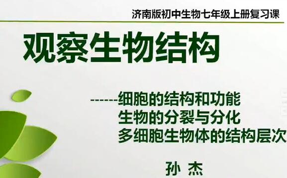 初一生物七年级生物 济南版 2020新版 初中生物