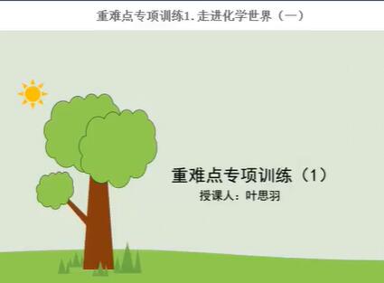 初三秋季班化学——重难点专项训练